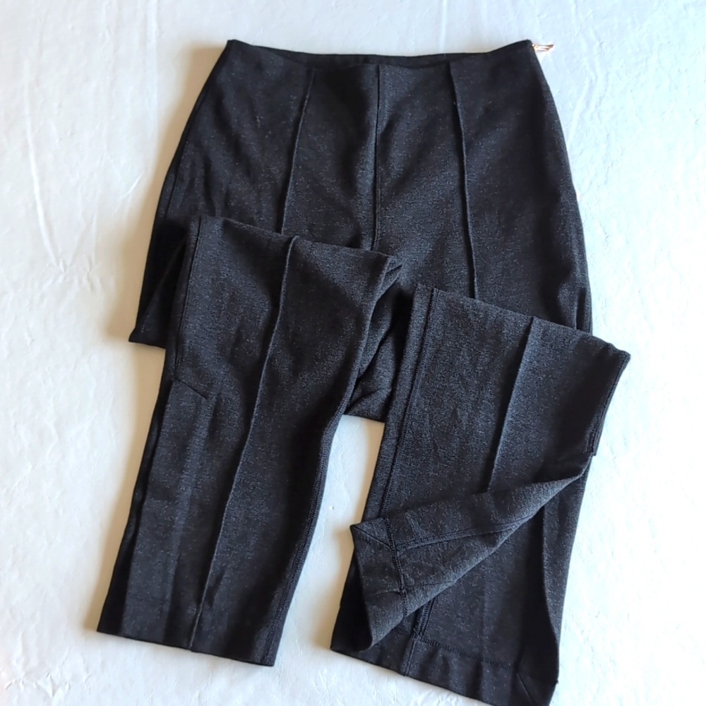 Kit and Ace Charcoal Cropped Side Zip Straight Leg Legging Pant Women's Size 4